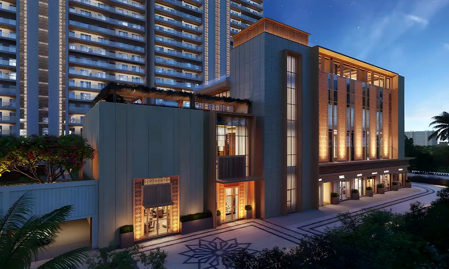 Godrej Majesty arrival plaza
